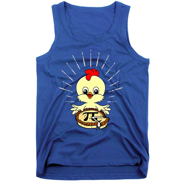 Funny Chicken Pot Pie Pi Day Math Lover 3 14 Nerd Mathematic Gift Tank Top