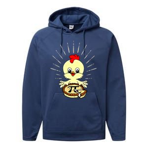 Funny Chicken Pot Pie Pi Day Math Lover 3 14 Nerd Mathematic Gift Performance Fleece Hoodie