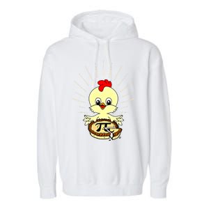 Funny Chicken Pot Pie Pi Day Math Lover 3 14 Nerd Mathematic Gift Garment-Dyed Fleece Hoodie