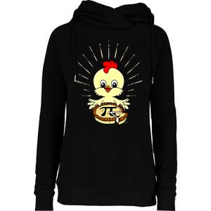 Funny Chicken Pot Pie Pi Day Math Lover 3 14 Nerd Mathematic Cool Gift Womens Funnel Neck Pullover Hood