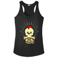 Funny Chicken Pot Pie Pi Day Math Lover 3 14 Nerd Mathematic Cool Gift Ladies PosiCharge Competitor Racerback Tank