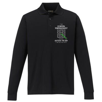 Funny Clinical Psychologist Gift Performance Long Sleeve Polo