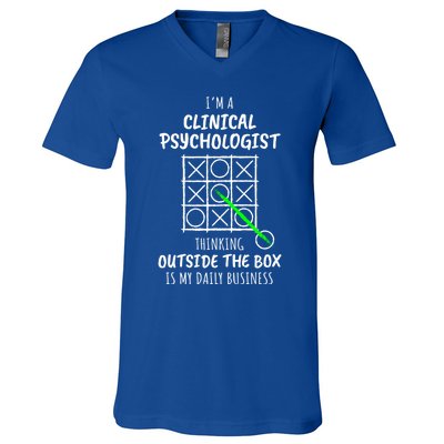 Funny Clinical Psychologist Gift V-Neck T-Shirt