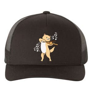 Funny Cat Playing Violin Giftt Cool Violinist Gift Yupoong Adult 5-Panel Trucker Hat