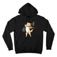 Funny Cat Playing Violin Giftt Cool Violinist Gift Hoodie