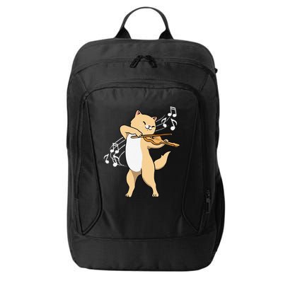 Funny Cat Playing Violin Giftt Cool Violinist Gift City Backpack