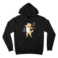 Funny Cat Playing Violin Giftt Cool Violinist Gift Tall Hoodie