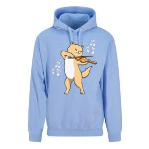 Funny Cat Playing Violin Giftt Cool Violinist Gift Unisex Surf Hoodie