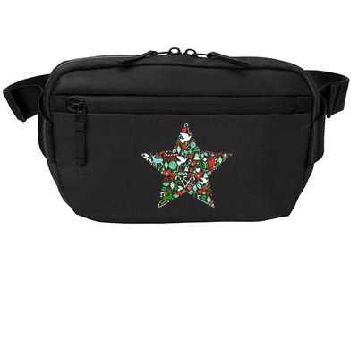 Festive Christmas Pattern Star Crossbody Pack