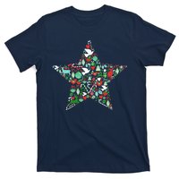 Festive Christmas Pattern Star T-Shirt