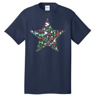 Festive Christmas Pattern Star Tall T-Shirt