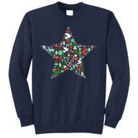 Festive Christmas Pattern Star Tall Sweatshirt