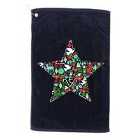 Festive Christmas Pattern Star Golf Towel
