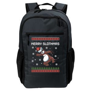 Funny Costume Pj Christmas Merry Slothmas Ugly Xmas Cool Gift Daily Commute Backpack