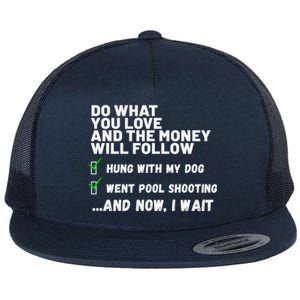 Funny Christian Prayed Went Pool Shooting Gift Flat Bill Trucker Hat