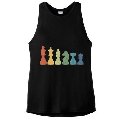 Funny Chess Pieces Board Game Lover Player Themed Chess Gift Ladies PosiCharge Tri-Blend Wicking Tank