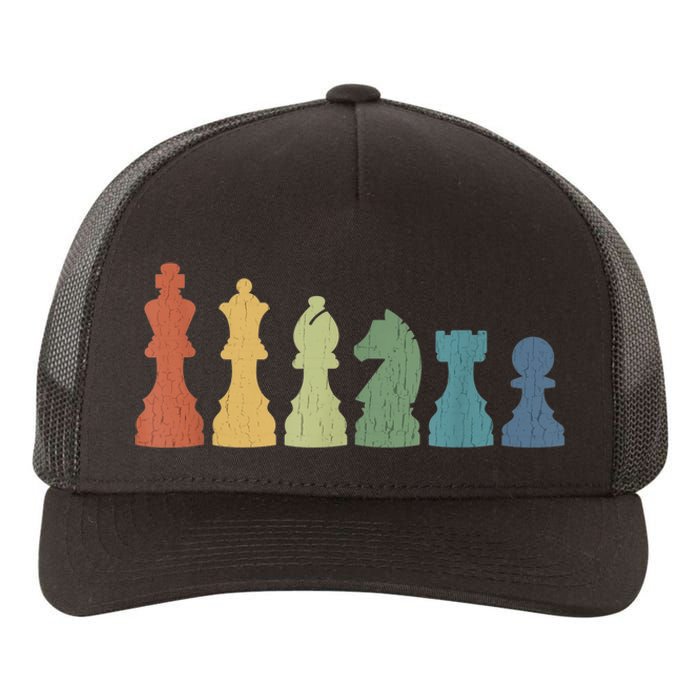 Funny Chess Pieces Board Game Lover Player Themed Chess Gift Yupoong Adult 5-Panel Trucker Hat