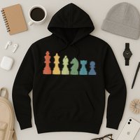 Funny Chess Pieces Board Game Lover Player Themed Chess Gift Hoodie
