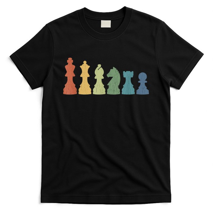 Funny Chess Pieces Board Game Lover Player Themed Chess Gift T-Shirt