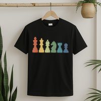 Funny Chess Pieces Board Game Lover Player Themed Chess Gift T-Shirt