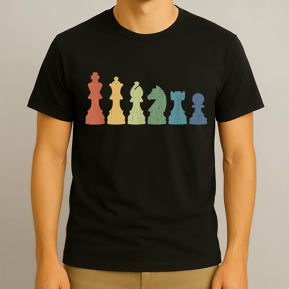 Funny Chess Pieces Board Game Lover Player Themed Chess Gift T-Shirt