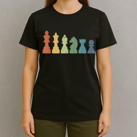 Funny Chess Pieces Board Game Lover Player Themed Chess Gift T-Shirt