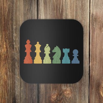 Funny Chess Pieces Board Game Lover Player Themed Chess Gift Coaster