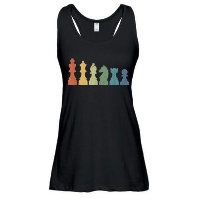 Funny Chess Pieces Board Game Lover Player Themed Chess Gift Ladies Essential Flowy Tank