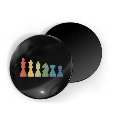 Funny Chess Pieces Board Game Lover Player Themed Chess Gift Magnet