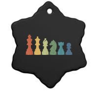 Funny Chess Pieces Board Game Lover Player Themed Chess Gift Ceramic Star Ornament