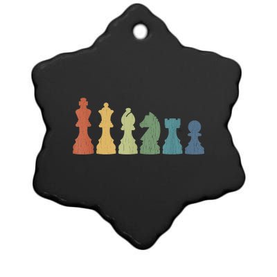 Funny Chess Pieces Board Game Lover Player Themed Chess Gift Ceramic Star Ornament