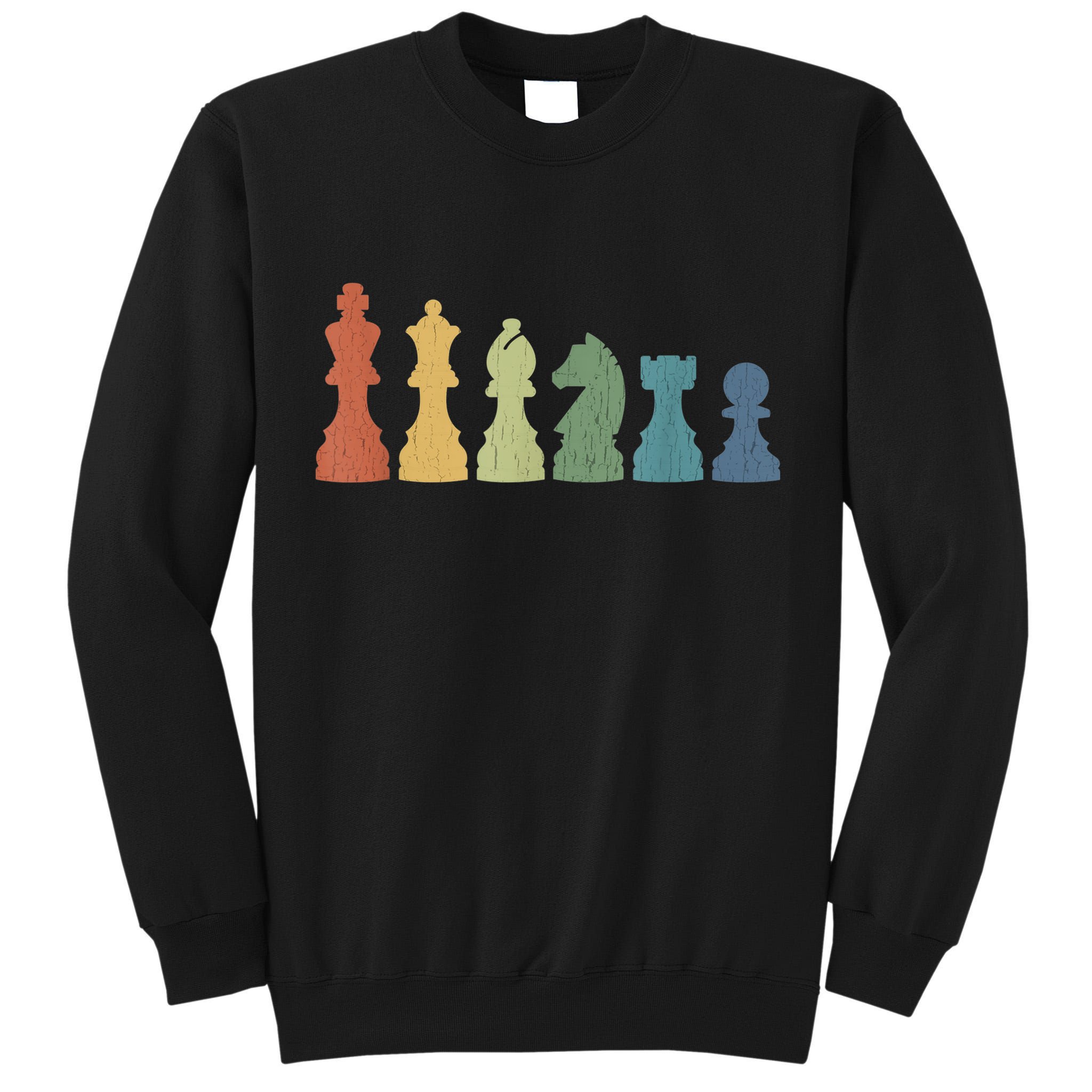 Funny Chess Pieces Board Game Lover Player Themed Chess Gift Tall Sweatshirt