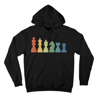 Funny Chess Pieces Board Game Lover Player Themed Chess Gift Tall Hoodie