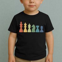 Funny Chess Pieces Board Game Lover Player Themed Chess Gift Toddler T-Shirt