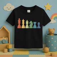 Funny Chess Pieces Board Game Lover Player Themed Chess Gift Toddler T-Shirt