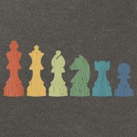Funny Chess Pieces Board Game Lover Player Themed Chess Gift Cotton Canvas Backpack