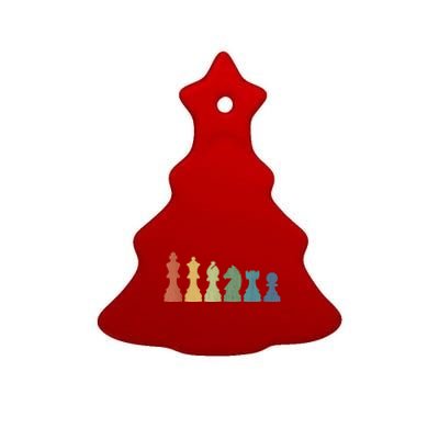 Funny Chess Pieces Board Game Lover Player Themed Chess Gift Ceramic Tree Ornament