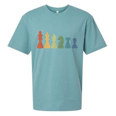 Funny Chess Pieces Board Game Lover Player Themed Chess Gift Sueded Cloud Jersey T-Shirt