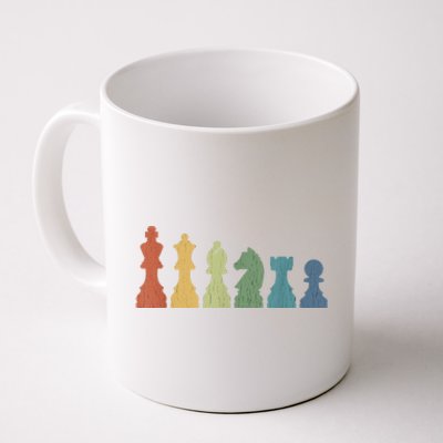 Funny Chess Pieces Board Game Lover Player Themed Chess Gift Coffee Mug