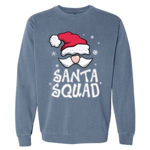 Family Christmas Pajamas Santa Squad Matching Christmas Garment-Dyed Sweatshirt