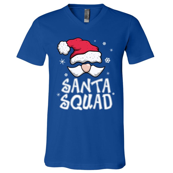 Family Christmas Pajamas Santa Squad Matching Christmas V-Neck T-Shirt