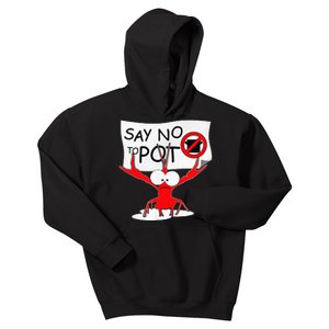 Funny Crawfish Pun Say No To Pot Lobster Festival Kids Hoodie