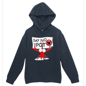 Funny Crawfish Pun Say No To Pot Lobster Festival Urban Pullover Hoodie