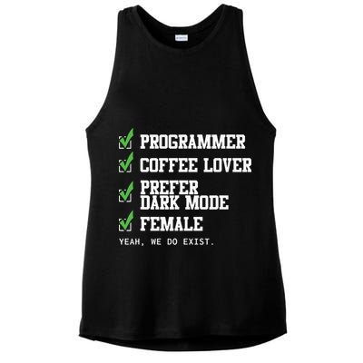 Funny Computer Programmer Software Developer For Women Ladies PosiCharge Tri-Blend Wicking Tank