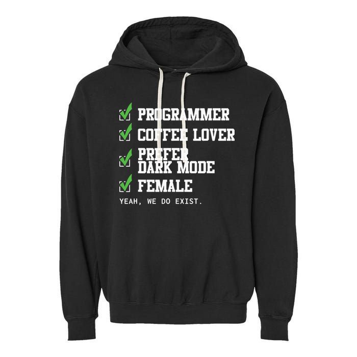 Funny Computer Programmer Software Developer For Women Garment-Dyed Fleece Hoodie