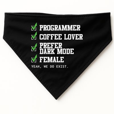 Funny Computer Programmer Software Developer For Women USA-Made Doggie Bandana