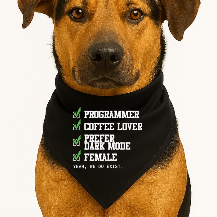 Funny Computer Programmer Software Developer For Women USA-Made Doggie Bandana
