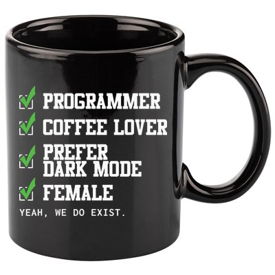 Funny Computer Programmer Software Developer For Women 11oz C Handle Ceramic Mug