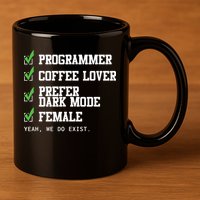 Funny Computer Programmer Software Developer For Women 11oz C Handle Ceramic Mug
