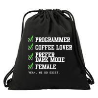 Funny Computer Programmer Software Developer For Women Drawstring Bag